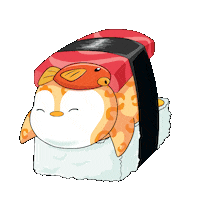 Hungry Japan Sticker by Pudgy Penguins