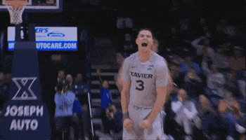 College Basketball Celebration GIF by Xavier Men's Basketball