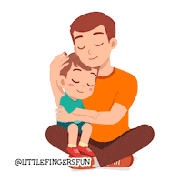LittleFingersFun montessori lff ילדים אבא Sticker