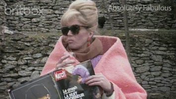 fashion absolutelyfabulous GIF by britbox