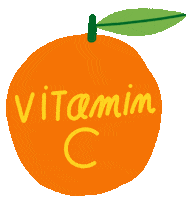 Sick Vitamin C Sticker by Bodil Jane
