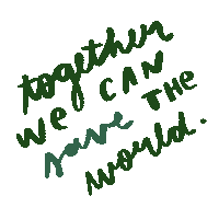 franzizo world together handlettering savetheworld Sticker