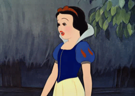 Waving Snow White GIF