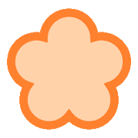 Flower Orange Sticker by ELSE