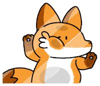 Fox Hello Sticker
