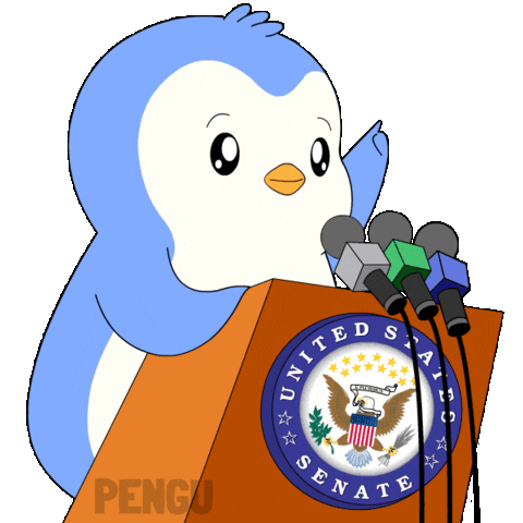 Penguin Speaking Sticker by Pudgy Penguins