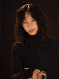 Beautiful Girl Flirting GIF