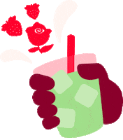 Rose Scoot Sticker by Scooter's Coffee