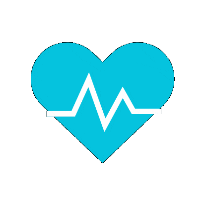 Blue Heart Sticker by Eastern Virginia Medical School