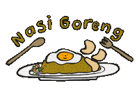 Indonesianfood Nasigoreng Sticker by cypru55