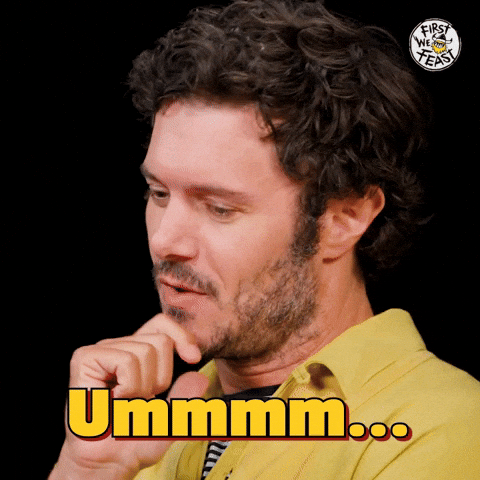 Pondering Chicken Wings GIF by First We Feast