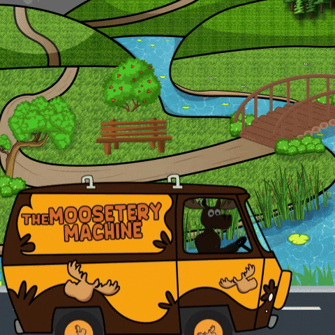 DoYouMoose travel car drive web3 GIF