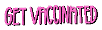 Typography Vaccine Sticker by MULTI AWESOME STUDIO