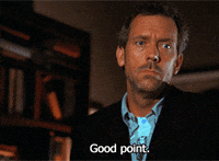 hugh laurie good point GIF