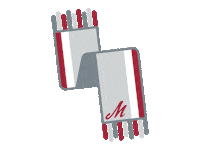 Scarf Sticker by Muhlenberg College