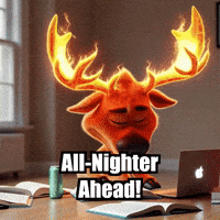 Late Night Study GIF by elkijahspark