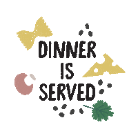 Din Din Nom Sticker by Tiller & Hatch