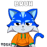 Tired No Way Sticker by Toshithecat