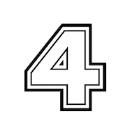 4 Sticker by Elizabeth Sutton Collection