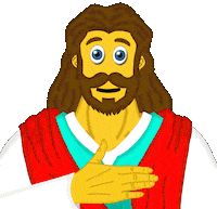 Jesus Mann Sticker
