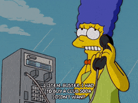marge simpson rain GIF