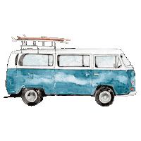 Road Trip Combi Sticker