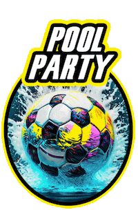 Pool Party Soccer Sticker by TORRESgraphics