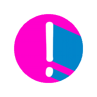 Pink Warning Sticker
