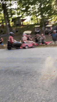 Toy Car Drivers Struggle to Steer Around Tight Corner