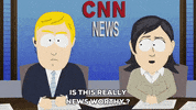 yellow hair news GIF by South Park 