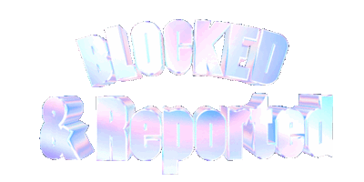 blocked and reported text Sticker