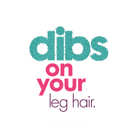itssunny_uk sunny legs basic shaving Sticker