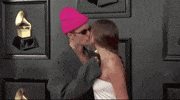 Justin Bieber Kiss GIF by Recording Academy / GRAMMYs