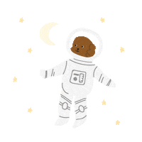 Space Flying Sticker by kco