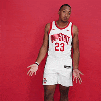College Basketball Shrug GIF by Ohio State Athletics
