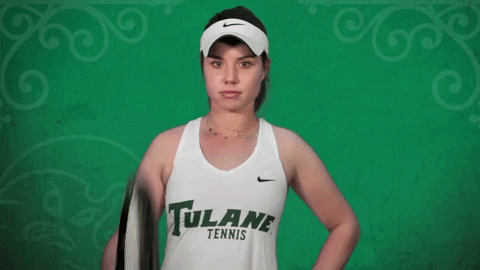 tennis tulane GIF by GreenWave