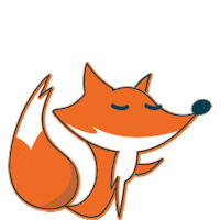 Fox Sticker by vastgoeddevos