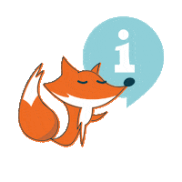 Fox Info Sticker by vastgoeddevos
