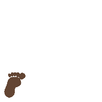 Hobbit Footprints Sticker by OratorijSlovenija