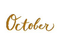 aile_design calligraphy october 10 calendar Sticker