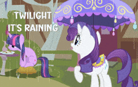 Raining My Little Pony GIF