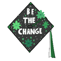Graduation Cap Sticker by Lesley University