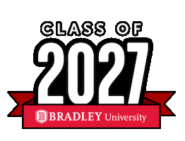 Classof2027 Sticker by Bradley University