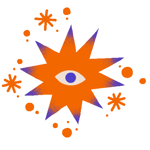pearldsouza giphyupload star stars orange Sticker
