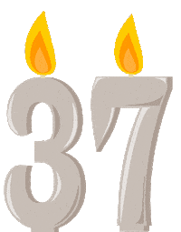 Birthday Flickering Sticker