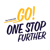 Interrail travel holiday adventure go Sticker