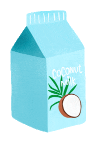 Coconut Milk Coffee Sticker