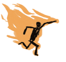 Fire Sticker by sketchnate