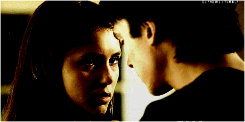 damon and elena GIF