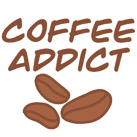fahadscripts coffee latte beans addict Sticker